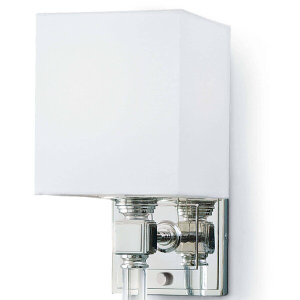 Crystal Tail Sconce (Polished Nickel) Macro 2